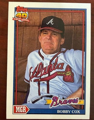 Atlanta Braves 1991 Topps #759 Bobby Cox HOF -GEM