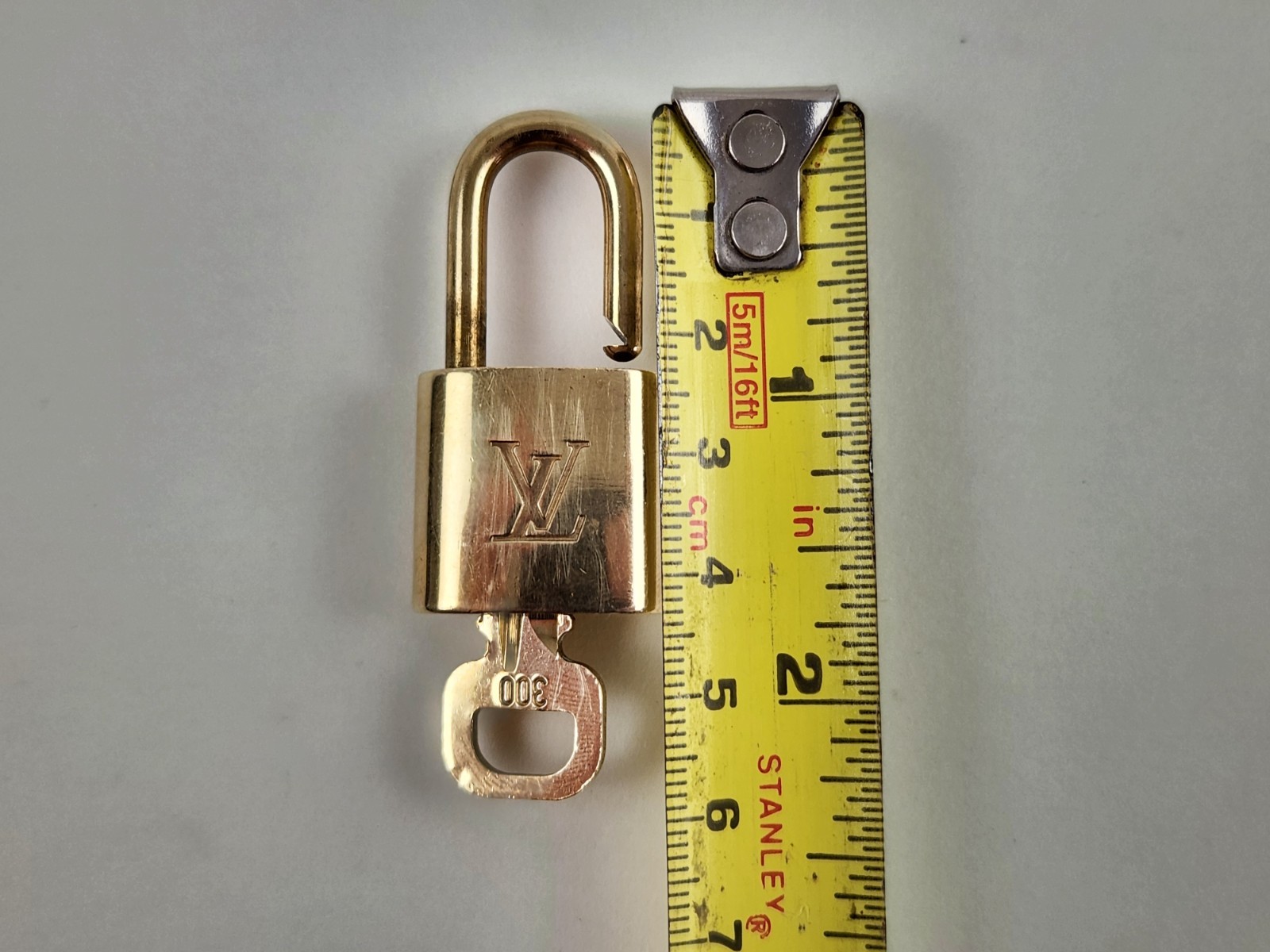 Authentic Louis Vuitton PadLock Solid Lock Key Br… - image 23
