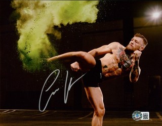 Conor McGregor Signed 8x10 MMA UFC Photo AUTO BAS Beckett