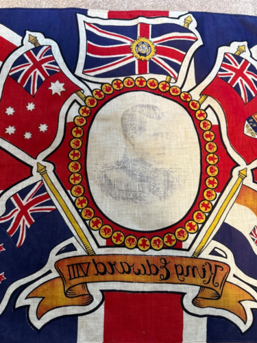 Bandera de coronación del rey Eduardo VIII de 1937 rara - Imagen 7 de 18