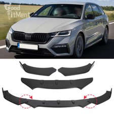 Für Skoda Octavia RS 5E Glänz Frontspoiler Spoilerschwert Splitter Spoilerlippe