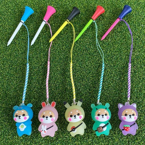 Golf Rubber Tees With Flashing Light Cartoon Prevent loss Golf Holder, Ball A0L5 - Picture 6 of 15