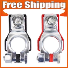 2PCS NEW Car Battery Terminal Connector Post Positive Negative Heavy Duty