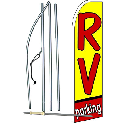 RV Parking Complete Swooper Flag Bundle