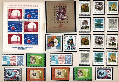 Sello como nuevo montado en Polonia años 1960-80 acumulación de 20 páginas en una carpeta de 10"x 14" - Imagen 9 de 11