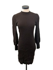 Banana Republic New Women's Sweater Dress Brown Long Sleeve Mock Neck Size Xs 5i