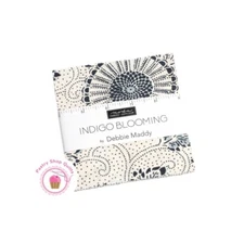 Moda INDIGO BLOOMING Debby Maddy Quilting CHARM PACK 42- 5" squares