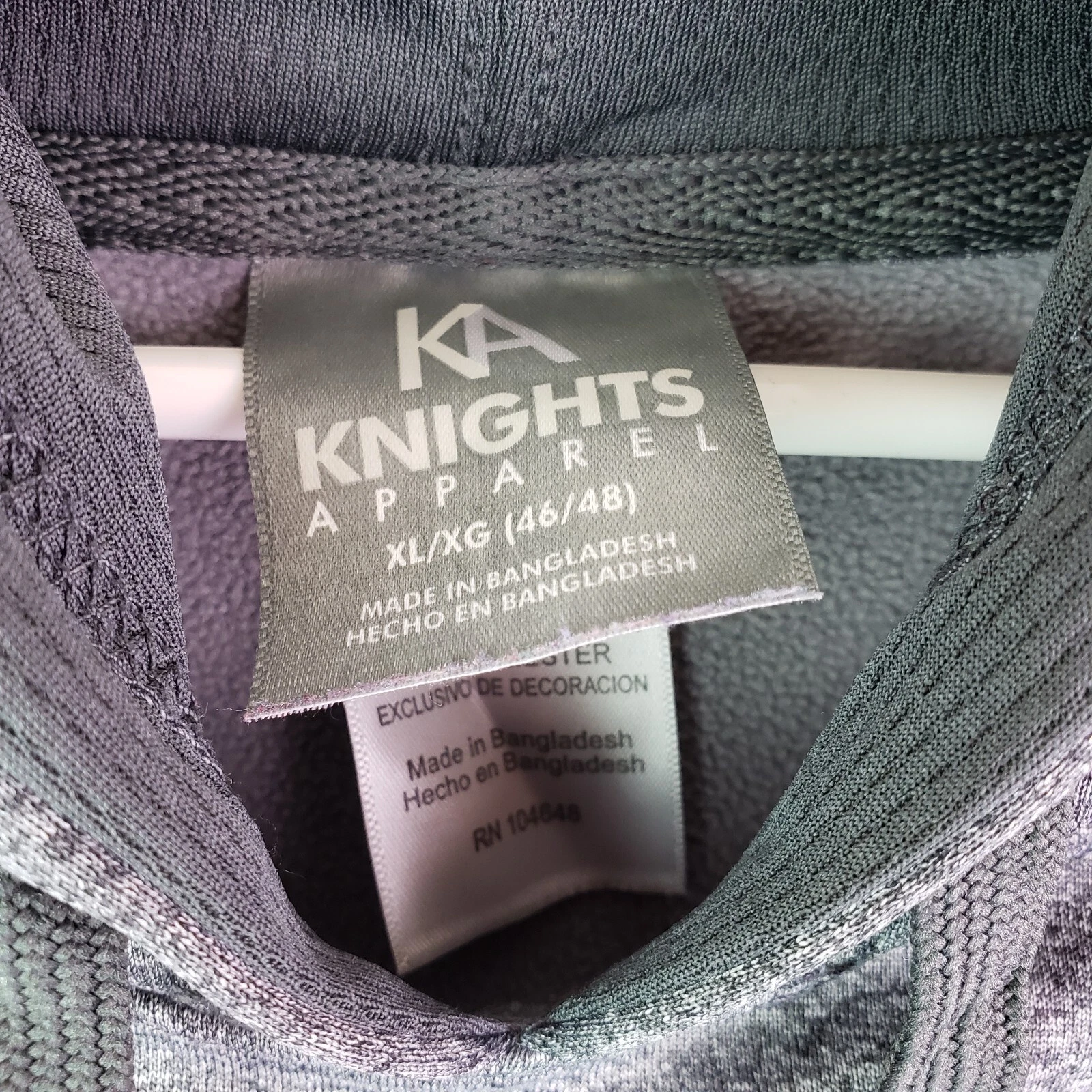 VETEMENTS Felpa con cappuccio pullover grigio KA Knights Apparel NCAA University Oh Utah Utes da uomo taglia XL