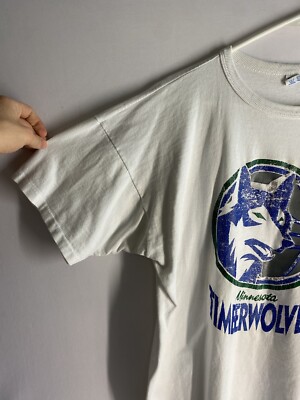 VINTAGE 1980s Champion Minnesota Timberwolves Basketball Shirt