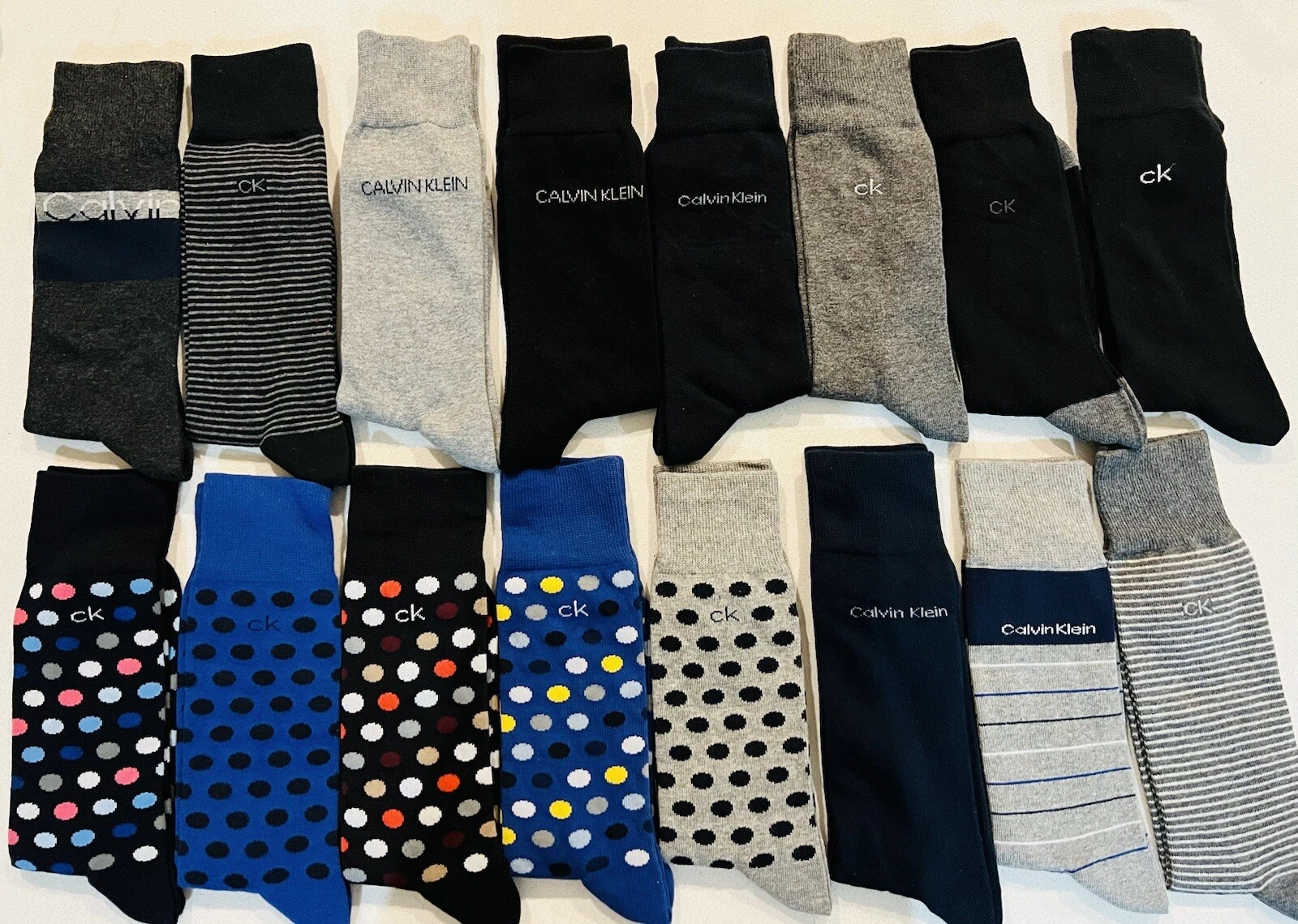 RANDOM ONLY 8PAIRS CALVIN KLEIN CK MEN'S CREW BUSINESS Dress SOCKS one size 8-12
Opens in a new wind