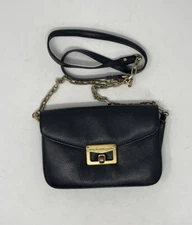 MARC BY MARC JACOBS WOMEN'S PURSE BAG GENUINE LEATHER ENVELOPE CLUTH BLACK 