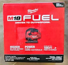 New Milwaukee 2737-20 M18 FUEL D-Handle Jig Saw Tool Only- Red FREE SHIPPING!!!