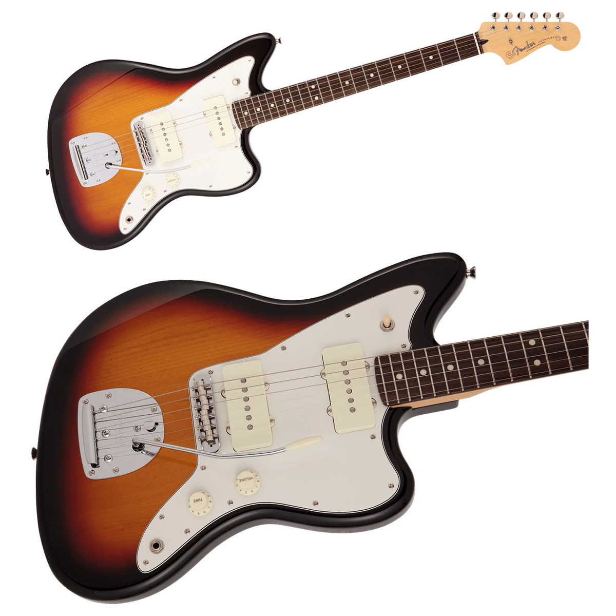 Fender Made in Japan Hybrid II Jazzmaster 3-Color Sunburst Electric Guitar