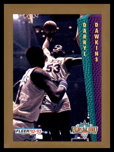 1992-93 Fleer Slam Dunk #300 Darryl Dawkins Philadelphia 76ers