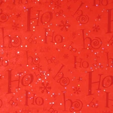 HO HO HO / Snowflakes Christmas Tissue Paper  # 413 ... 10 Large Sheets