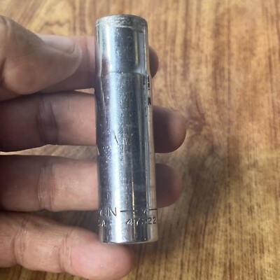 CRAFTSMAN -V- SERIES 47522 DEEP SOCKET, 12 POINT, 1/2'' DRIVE, 9/16'' USA (Skt1)