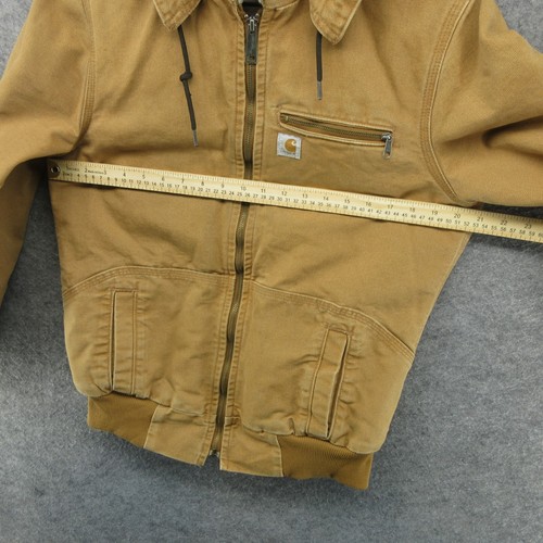 Carhartt Jacke Damen mittelbraun verwittert Wildwood Sherpa gefüttert Canvas - Bild 10 von 20
