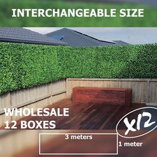WHOLESALE Plant Mat School Wall Hedge Grass Fence Foliage Panel Decor 12x1x3m