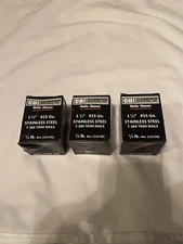 3-boxes Clendenin Stainless Steel Trim Shank Nails Cameo Off white 1-1/4" T-304