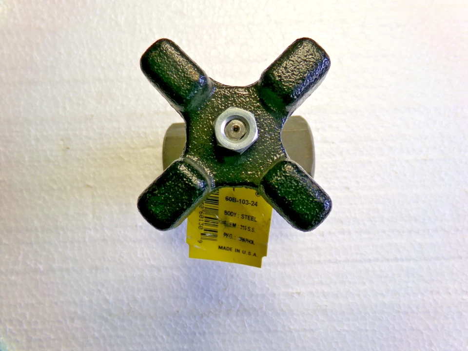 Apollo 1/2" FNPT Carbon Steel Bar Stock Globe Valve 60B-103-24 Hydraulic 10K psi - Image 2 of 4