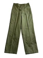 Vintage 1970s US Army Pants OG-507 Men 32 X 32 Green Canvas Vietnam Utility NWOT