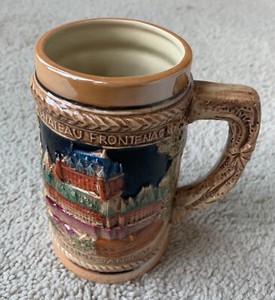 Stein Beer Mug Quebec Canada Chateau Frontenance Montmorency Falls Giftcraft