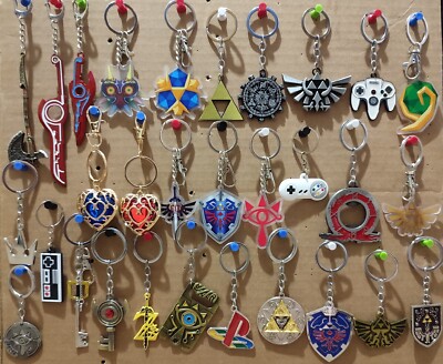 Videogame Metal Keychains Lot Nintendo Zelda Playstation Kingdom Hearts