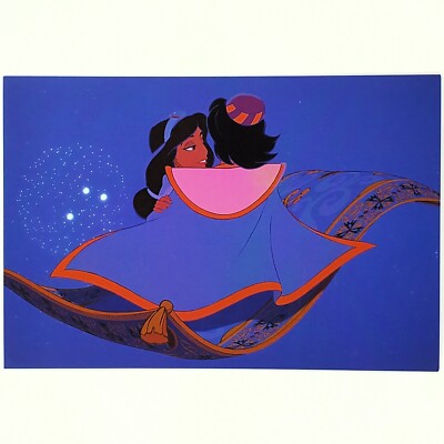 Aladdin Postcard Jasmine Disney Princess Collection Magic Carpet