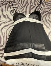LINEA DONATELLA BLACK LINGERIE GOWN  SMALL NEW