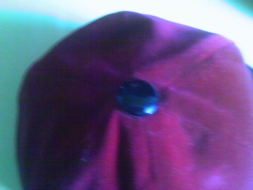 ERIC JAVITS RED VELVET RIDING HAT BLACK PATENT TRIM EQUESTRIAN - Picture 2 of 7