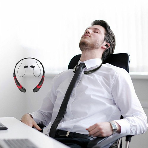 Wireless Bluetooth Neckband Earphone Earbud Headset Sports Running Earpieces - Picture 3 of 10