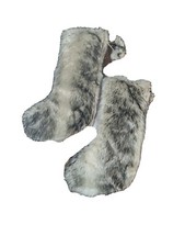 Set of 2 Faux Fur Christmas Stocking Free Shipping