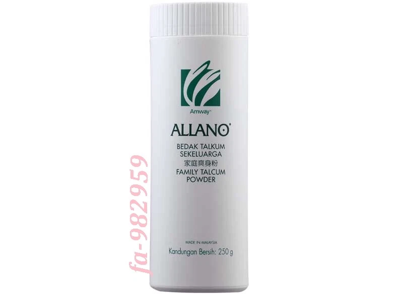 2 pcs of ALLANO Family Talcum Powder (250g) with FREE SHIPPING