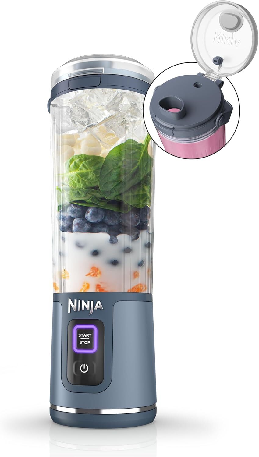 Ninja BC151NV Cordless Portable Blender with 18oz Vessel for Smoothies On The Go-image
