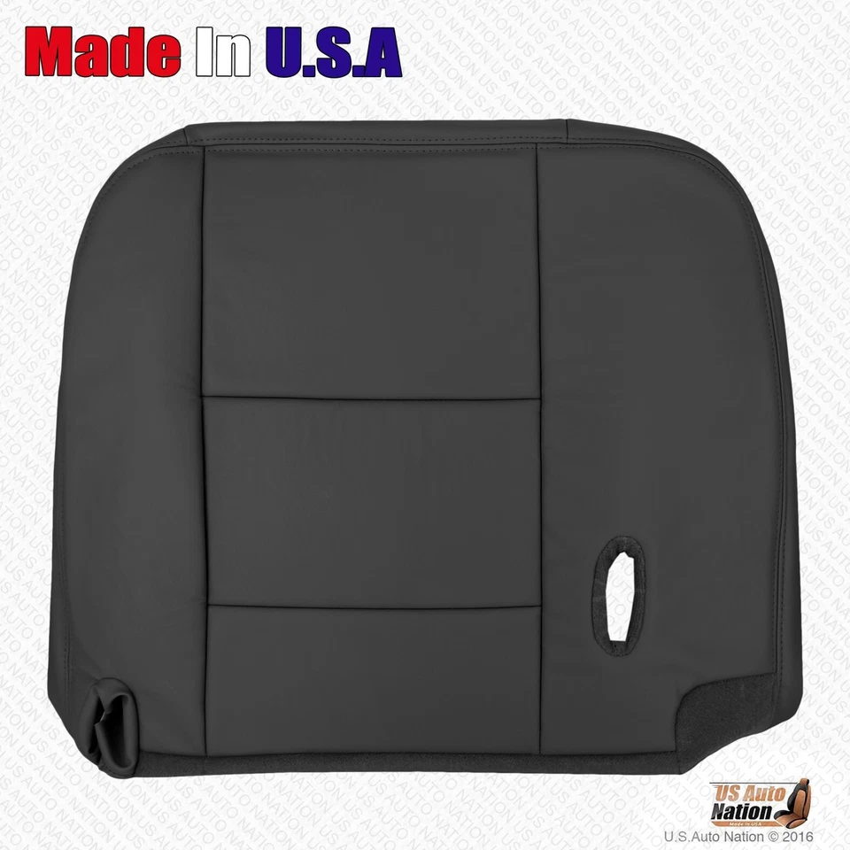 Ford Crown Victoria 2006 2007 cubierta de asiento de cuero inferior y superior del conductor delantero negro Foto 2 de 4