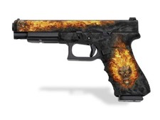 Gen 3 Glock 34 / Glock 35 Decal Grip - NITRO Natural Fire 