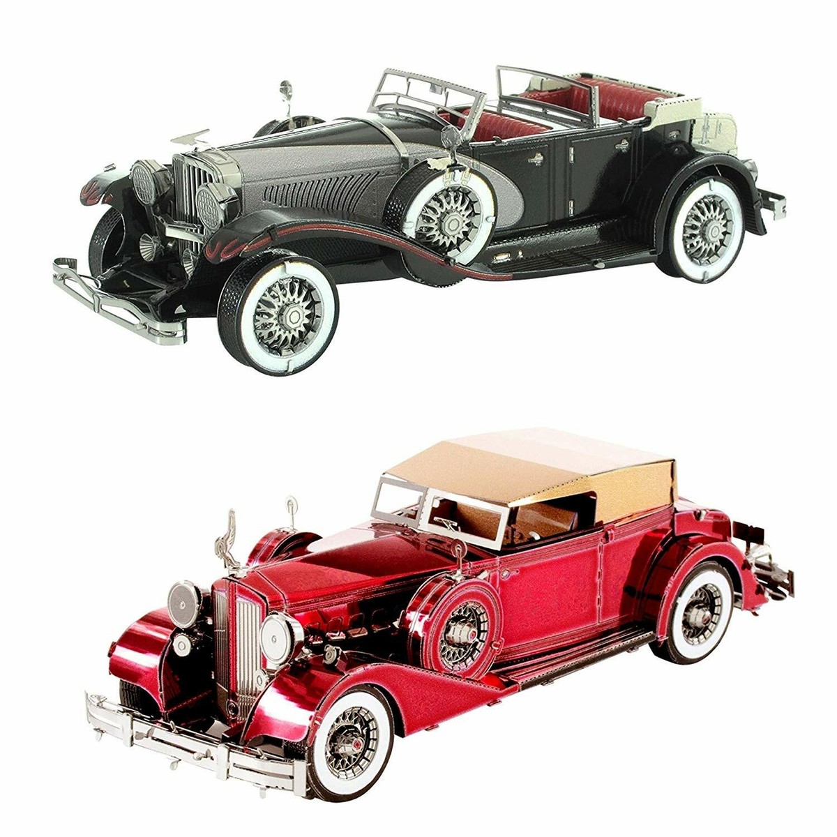 Metal Earth 1934 Packard Twelve Convertible & 1935 Duesenberg