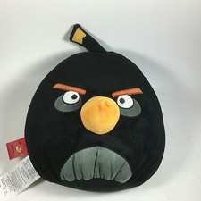 ROVIO ANGRY BIRD BLACK BIRD Beanbag Plush Pillow 12  