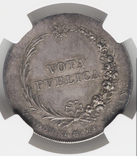 1810 -FRANCE NAPOLEON I BONAPARTE -ROYAL MARRIAGE MARIE LOUISE- Silver Medal NGC - Picture 2 of 4