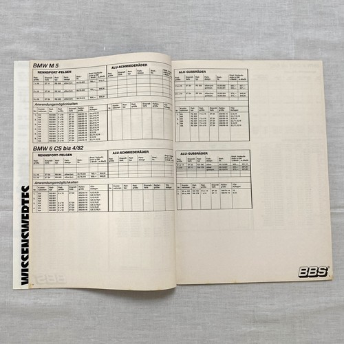 BBS wheels catalog 1987 - Picture 5 of 8