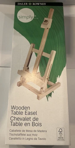 Daler-Rowney Simply  Wooden Table Easel with Collapsible Base New In Box