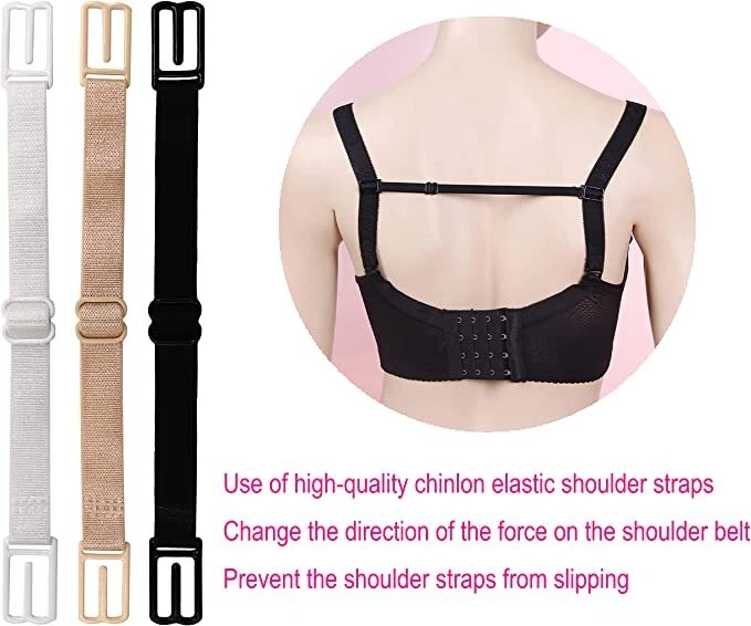 4 Pack Woman Bra Anti-Slip Strap Holder Elastic Clips Adjustable Back Rope Clips - Image 4 of 4