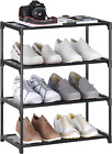4-Tier Small Shoe Rack .Stackable Shoe Shelf Storage Organizer for Entryway Hall