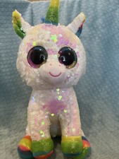 TY Flippables Sequin Plush - PIXY the Unicorn (Medium - 10 inch) - Beanie Boos