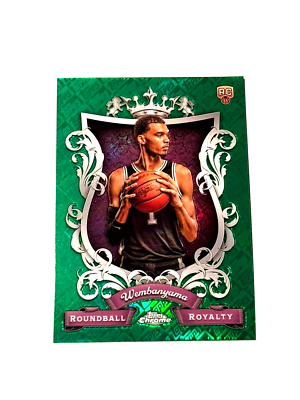 Victor Wembanyama Roundball Royalty Green Refractor Rookie Card RC 