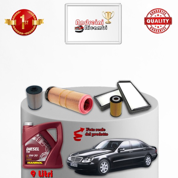 Wartungsset Filter Und ÖL Mercedes Klasse S 320 CDI W220 150KW 204PS 2004-image