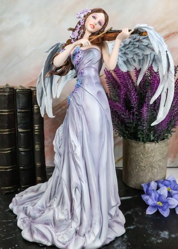 Ebros großes inspirierendes Engel Wiegenlied Himmlischer Engel spielt Violine Statue - Bild 7 von 7