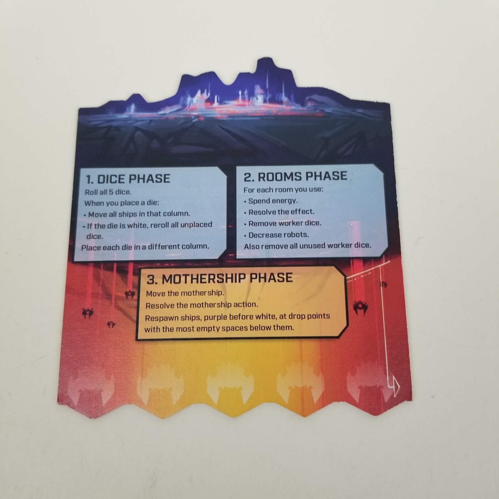 Tiles for Standard Game of  Under Falling Skies Board Game Czech Games Edition