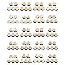 5Pcs Embossed Sealing Stamp, Christmas Themed Stamp Head for Seal Envelope Card