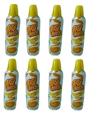 NABISCO EASY CHEESE CHEDDAR SPREADABLE NO NEED TO REFRIGERATE 8